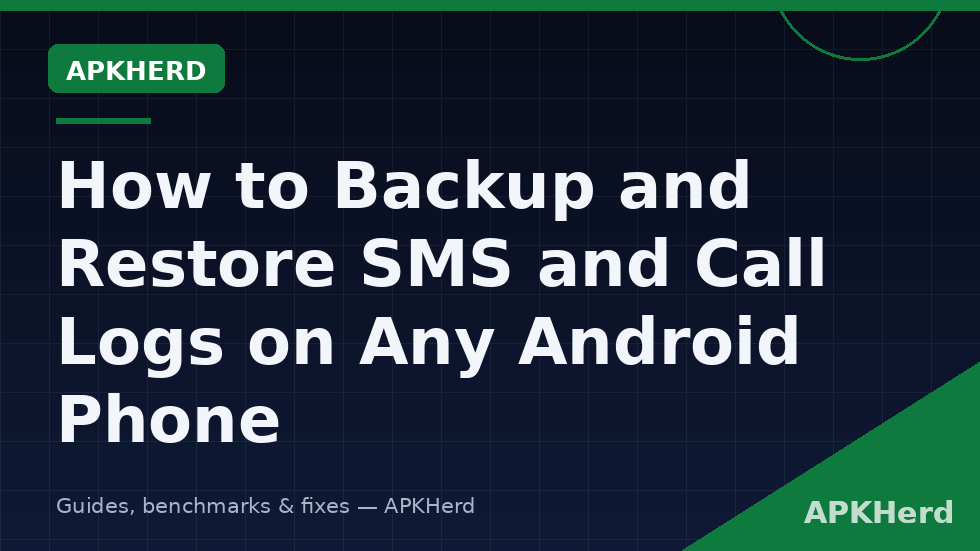 Android messaging app with an SMS and call log backup archive being created
