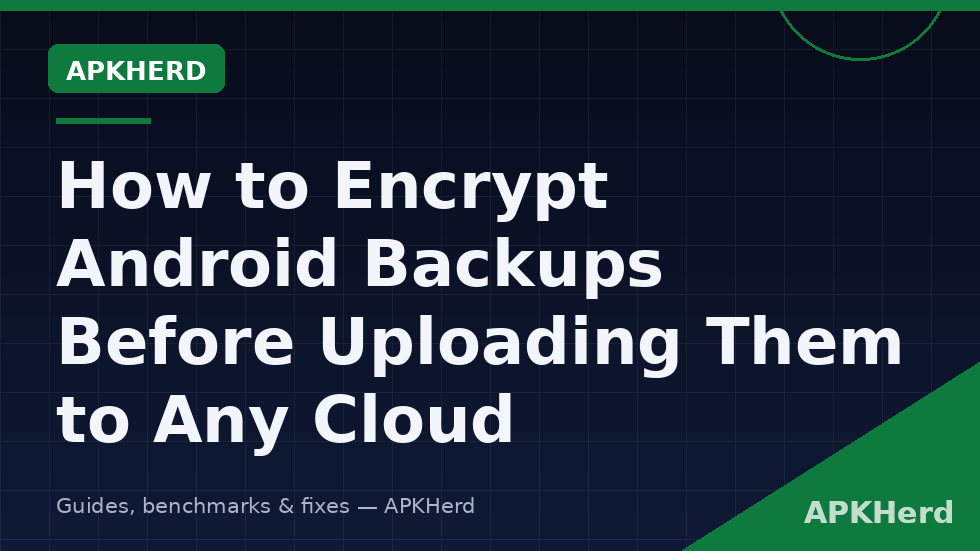Android backup folder being encrypted with AES-256 before uploading to cloud storage
