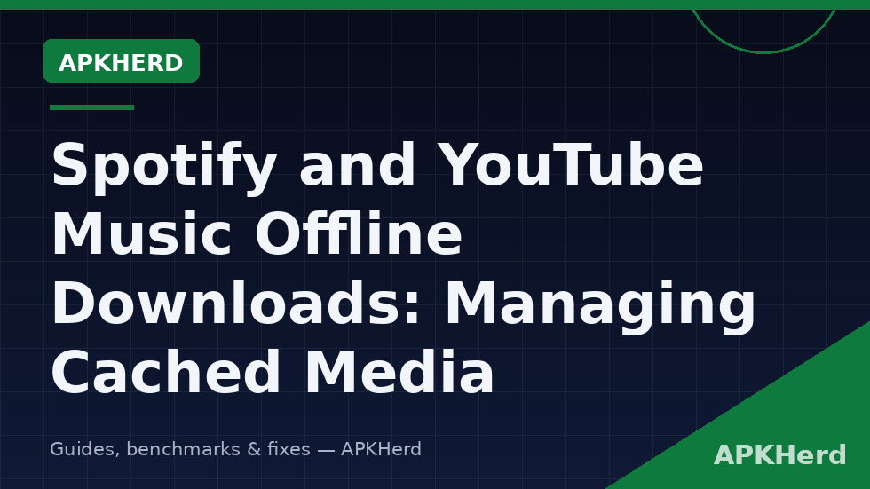 Spotify storage settings on Android separating Downloads from Cache with download quality options