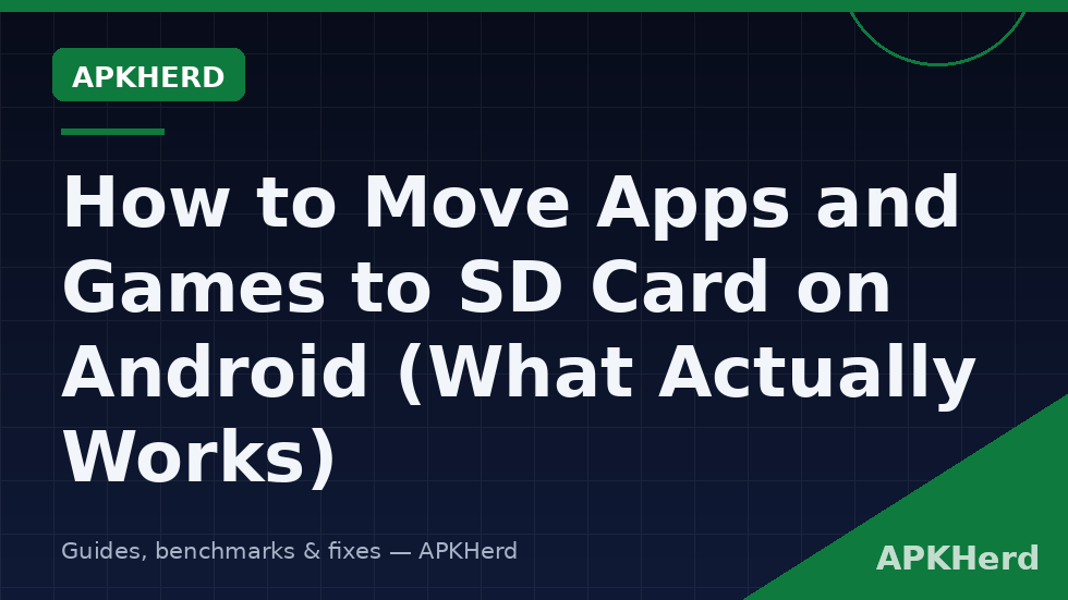 Android app storage settings showing the Change button to move an app to an SD card with speed class markings