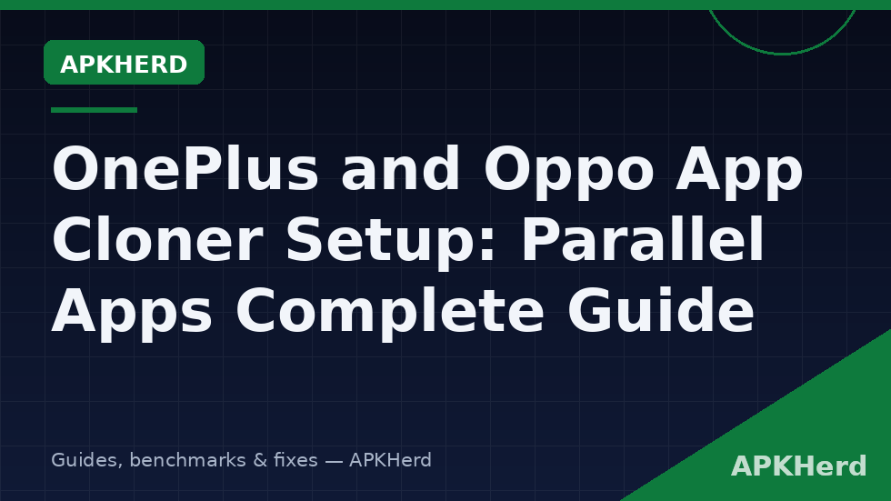 OnePlus Parallel Apps and Oppo App Cloner setup screens