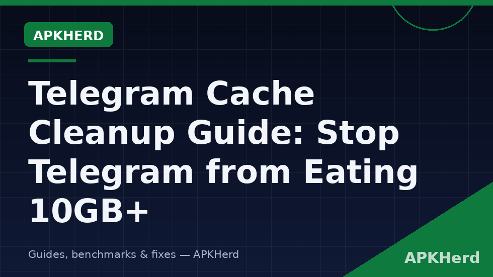 Telegram storage usage settings on Android showing cache size and the maximum cache size slider being set