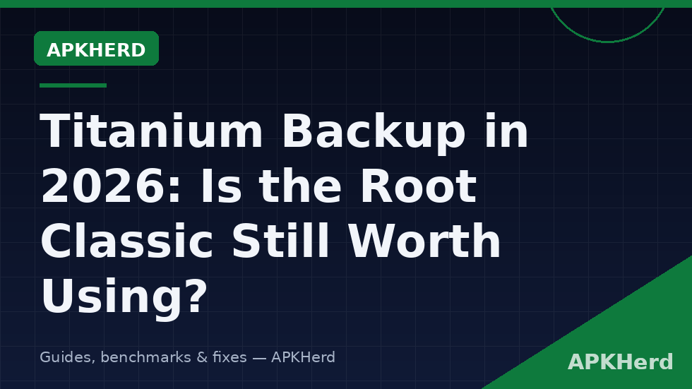 Titanium Backup classic Android app beside modern backup tools Swift Backup and Neo Backup