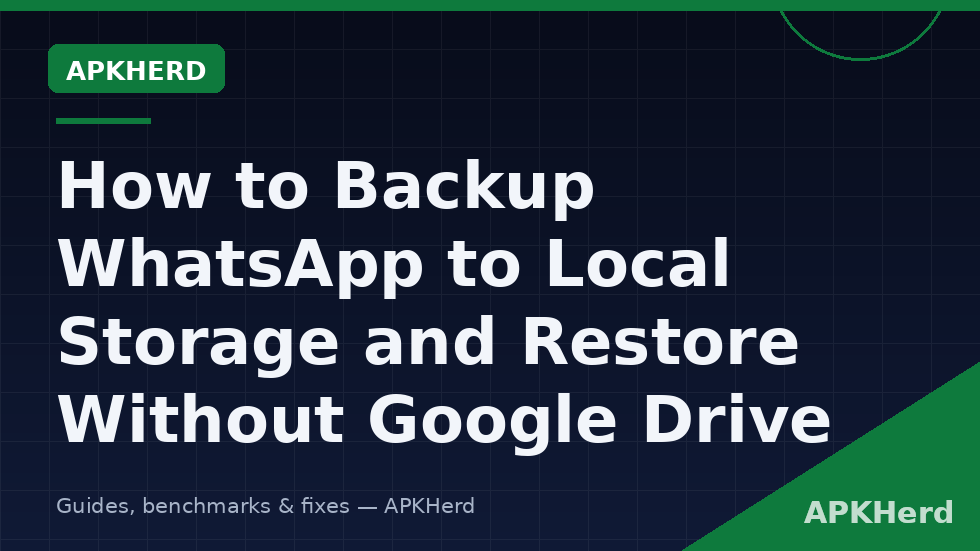 WhatsApp folder on Android storage showing Databases and Media folders for a local backup