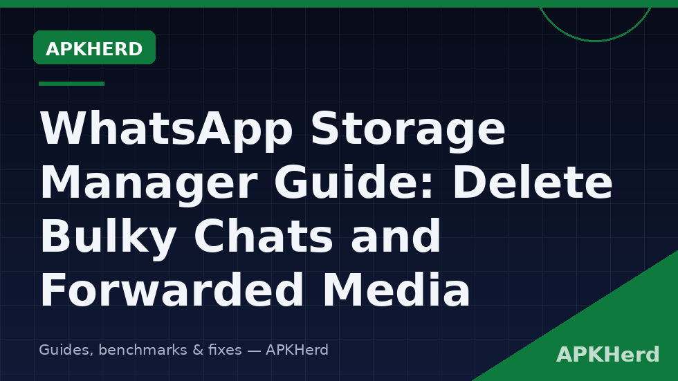 WhatsApp Manage storage screen ranking chats by size with the Larger than 5 MB review queue open