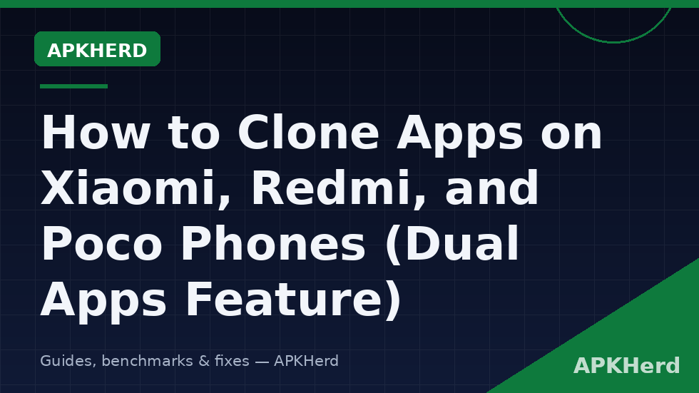 Xiaomi Dual Apps clone apps settings on MIUI and HyperOS